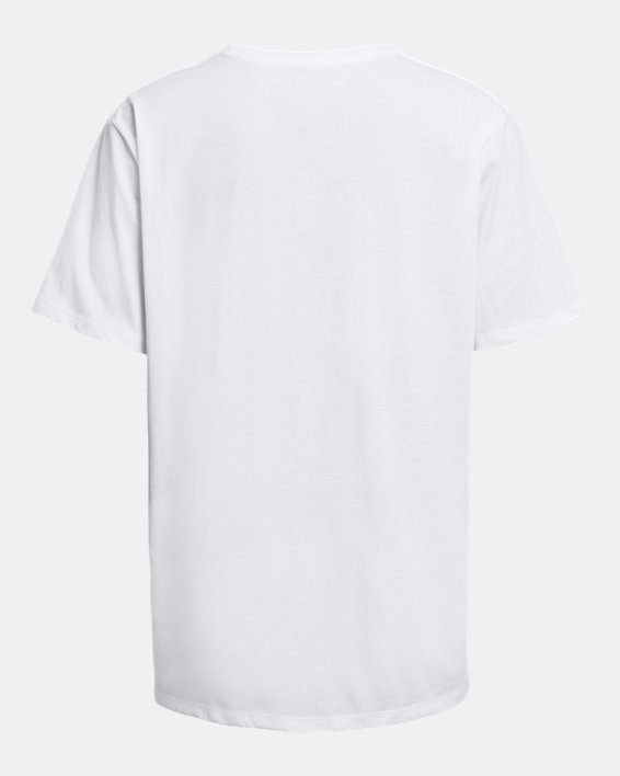Camiseta oversize de manga corta UA Campus para mujer, White, pdpMainDesktop image number 3